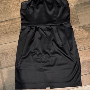 Express Black Strapless Dress